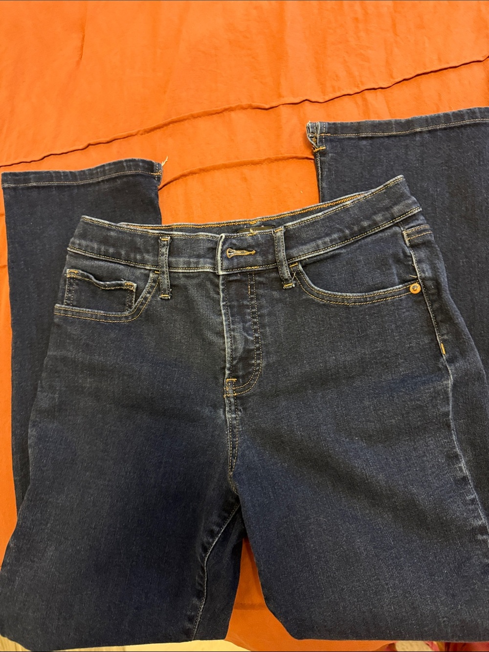 Express Dark Blue Straight Leg Women’s Jeans